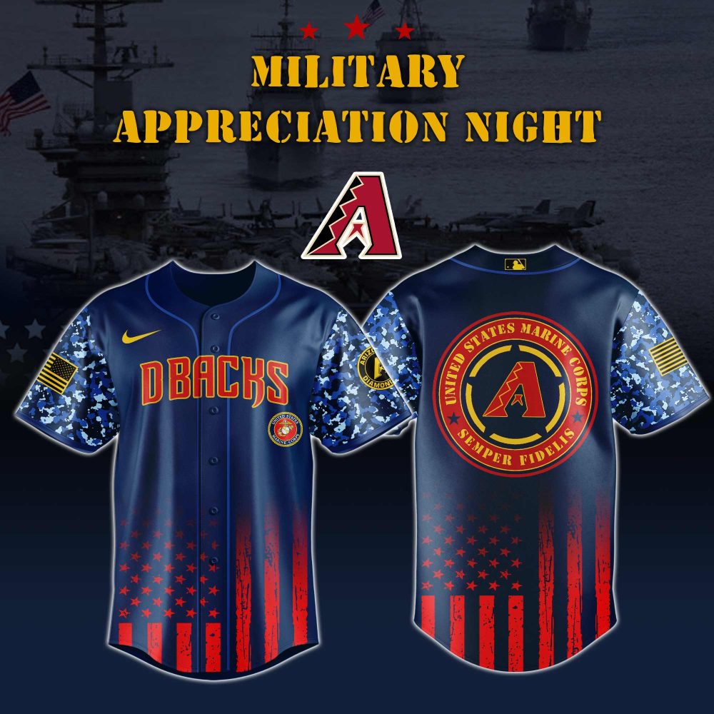 Military Appreciation Night D-Backs Jersey – Honor The Troops In Style!