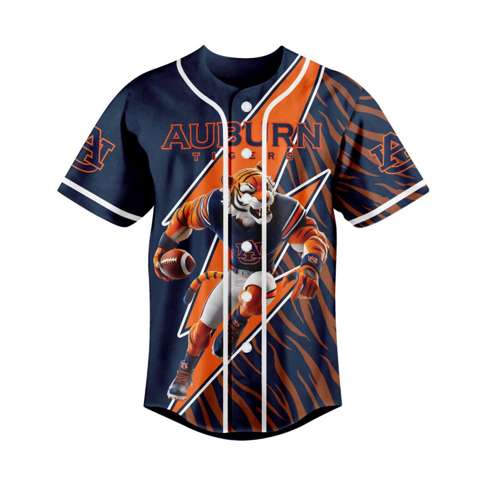 Auburn Tigers Die Hard Fan Jersey - Bold Graphic Baseball Shirt For Game Day Passion
