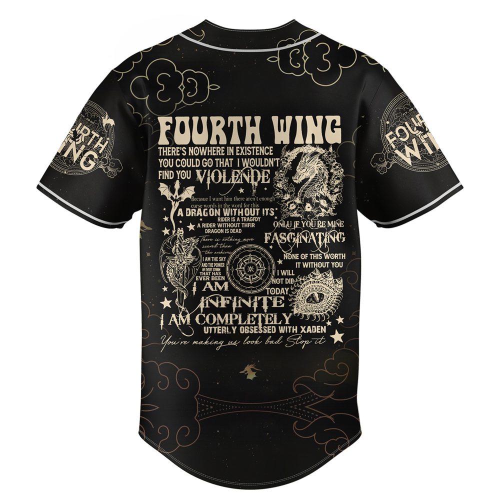 Basgiath War College Dragon Baseball Jersey – Stylish Fantasy Apparel For Fans