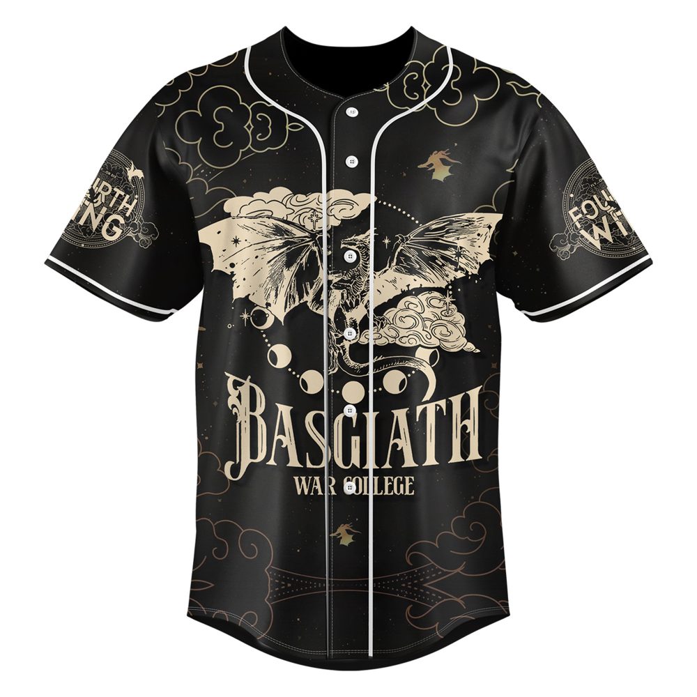 Basgiath War College Dragon Baseball Jersey – Stylish Fantasy Apparel For Fans