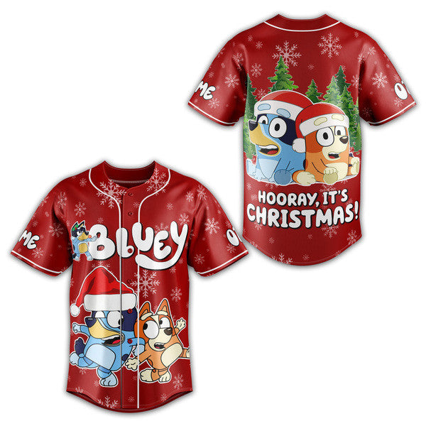 Festive Bluey Christmas Jersey - Holiday Fun For Kids &amp; Fans - Limited Edition!
