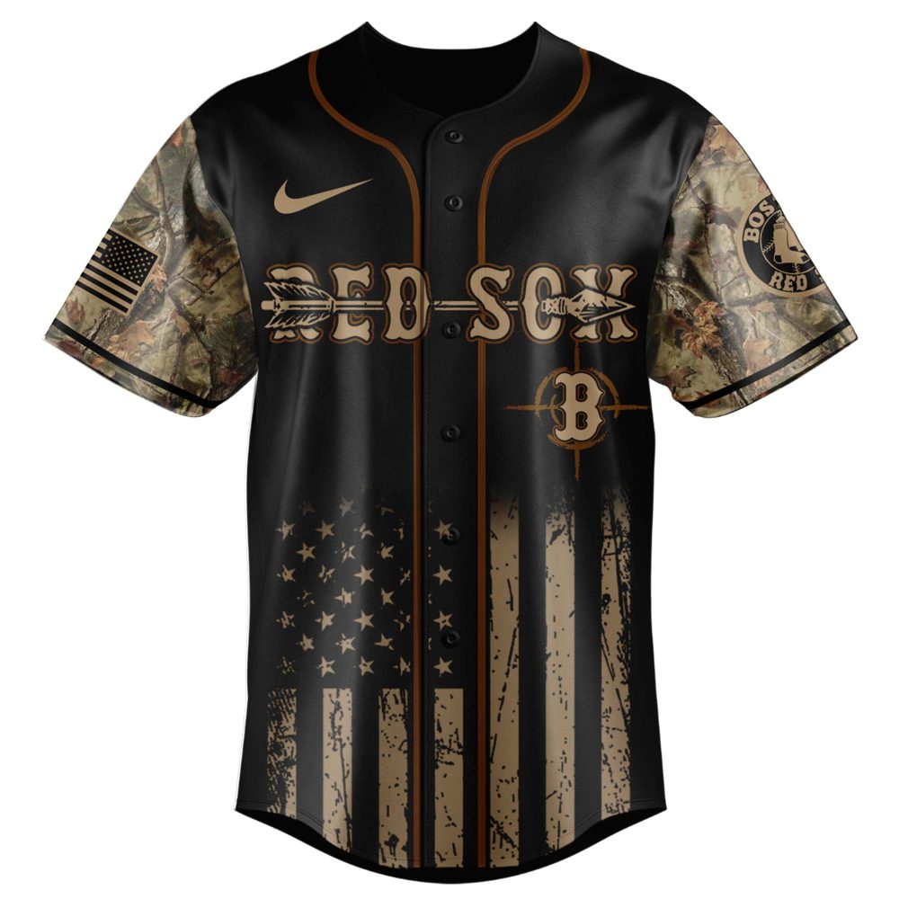 Boston Deer Hunt Camo Baseball Jersey - Limited Edition Sportswear Apparel