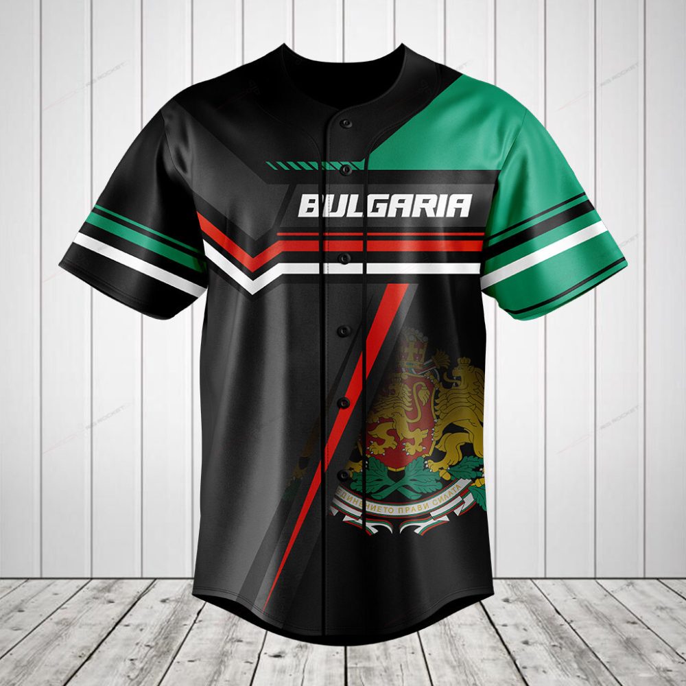 Stylish Bulgaria Baseball Jersey - Bold Design, Perfect Gift For Sports Fans