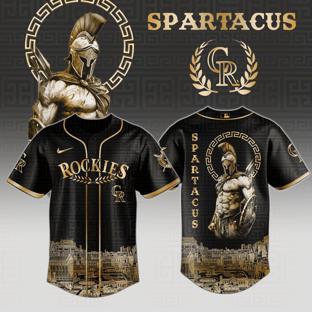 Limited Edition Spartacus Warrior Jersey - Bold Black &amp; Gold Design For Fans