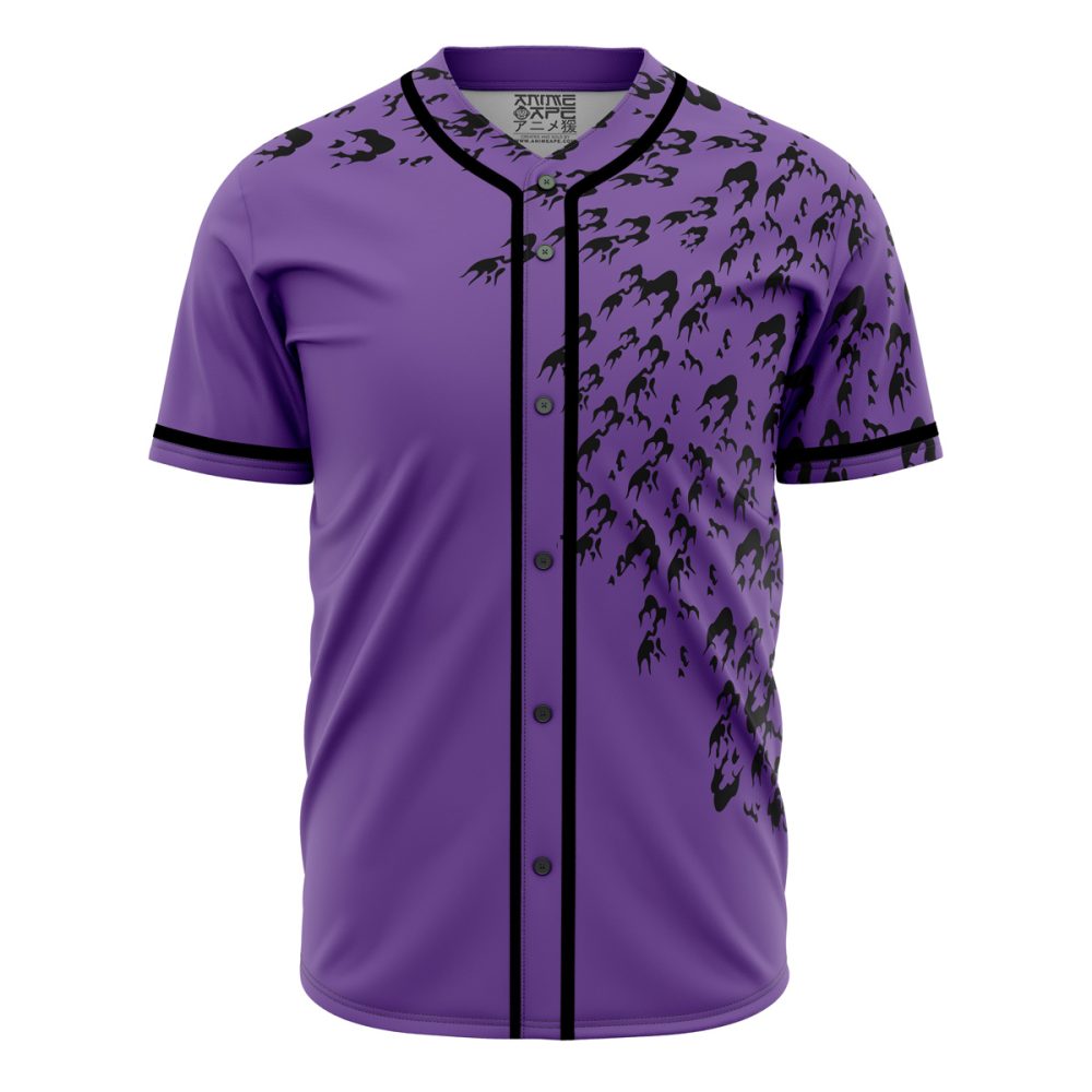 Stylish Purple Anime Baseball Jersey - Unique Graphic Design For Fans