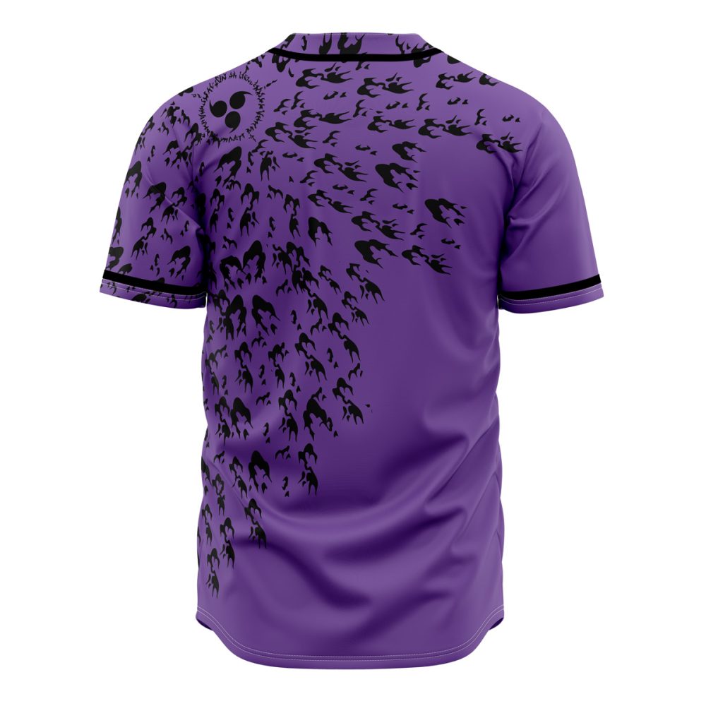 Stylish Purple Anime Baseball Jersey - Unique Graphic Design For Fans