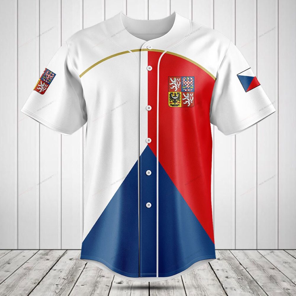 Stylish Czech Flag Baseball Jersey – Celebrate In Comfort &amp; Pride