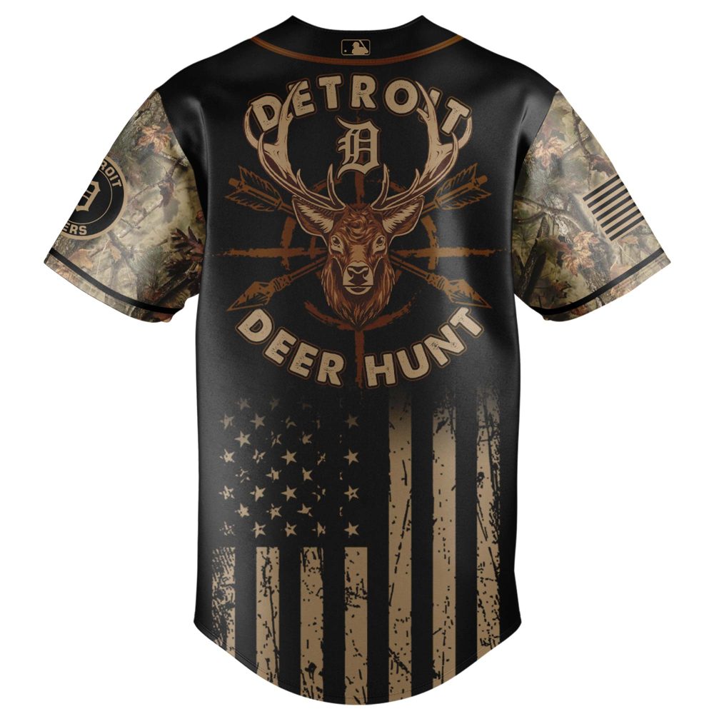 Detroit Deer Hunt Camo Jersey – Premium Hunting Apparel For Outdoor Enthusiasts