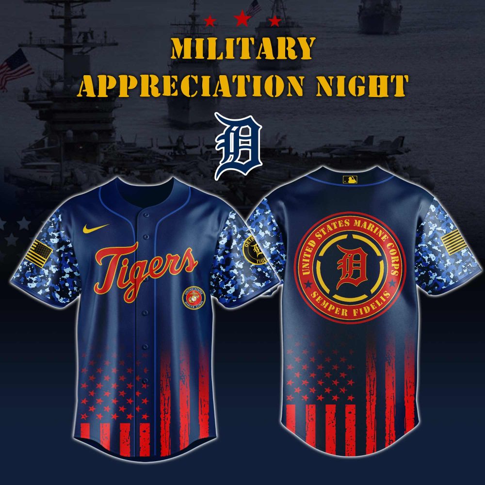 Limited Edition Military Appreciation Baseball Jersey - Honor Marines &amp; Show Your Team Pride!