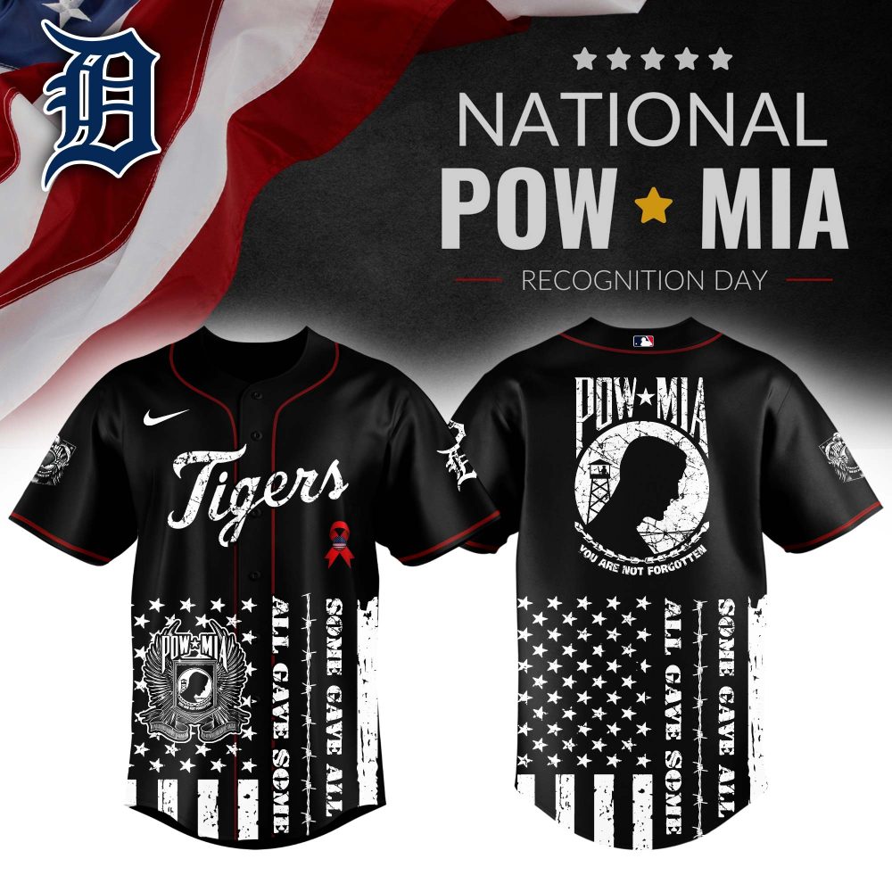 Honor Heroes With Pow Mia Tigers Baseball Jersey - Commemorative Design &amp; Premium Quality
