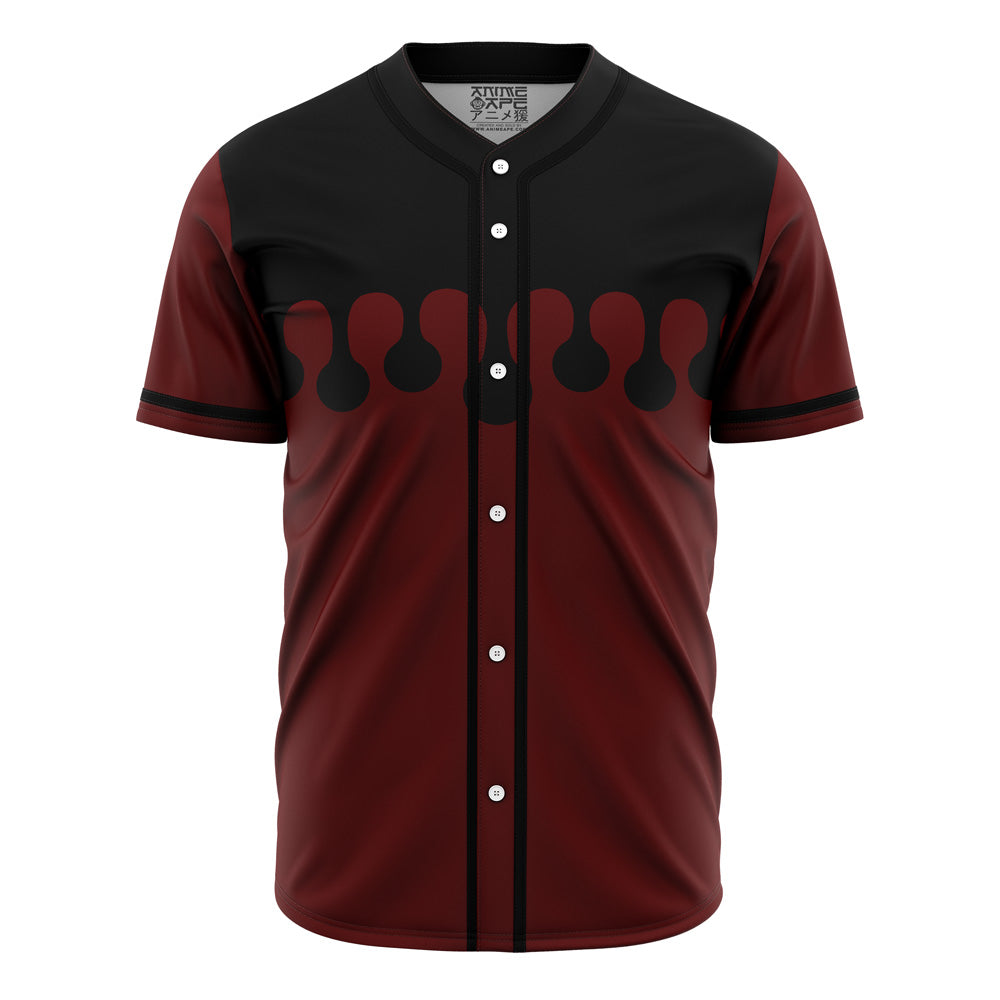 Stylish Red &amp; Black Baseball Jersey - Button-Up, Modern Design, Perfect For Casual Wear