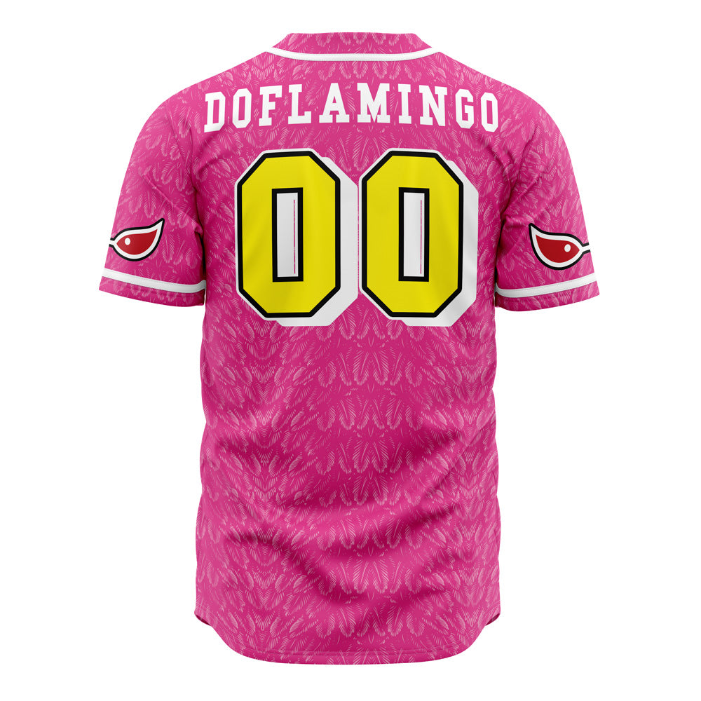 Vibrant Pink Pirate Baseball Jersey – Anime-Inspired, Unique Design, Unisex