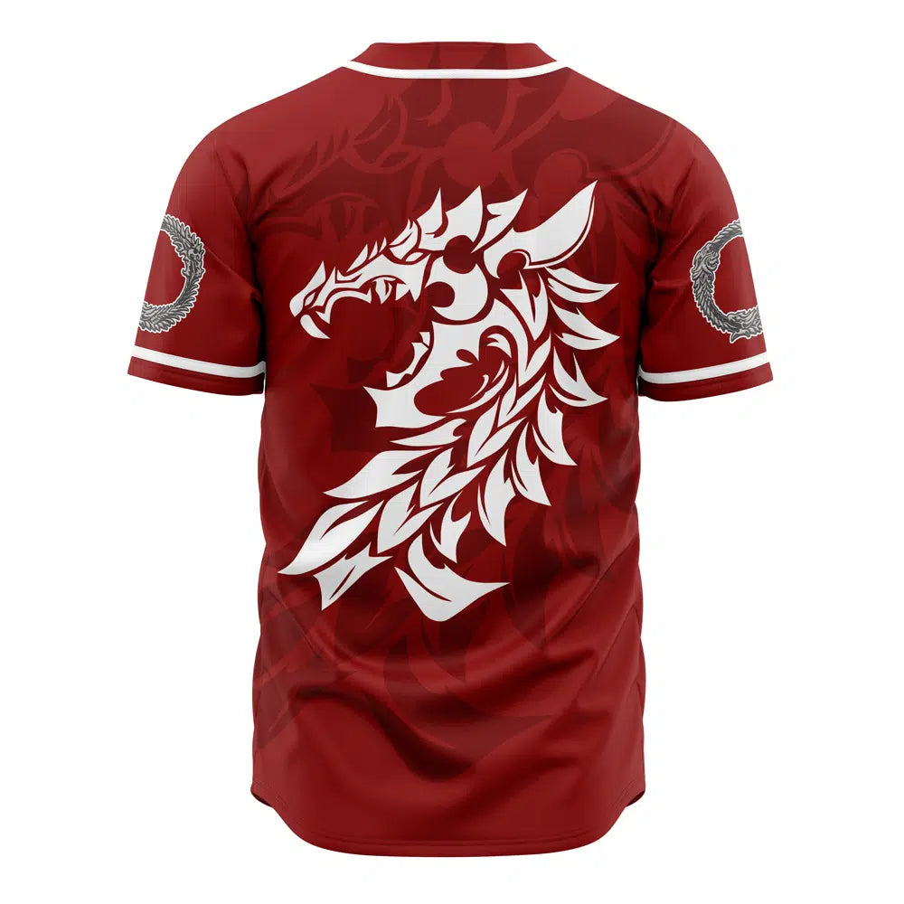 Stylish Ebonheart Pact Red Baseball Jersey - Perfect Gift For Gamers &amp; Sports Fans