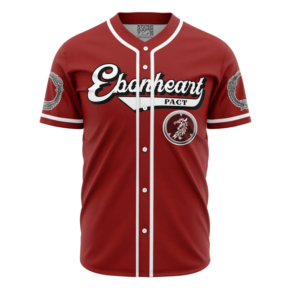 Stylish Ebonheart Pact Red Baseball Jersey - Perfect Gift For Gamers &amp; Sports Fans