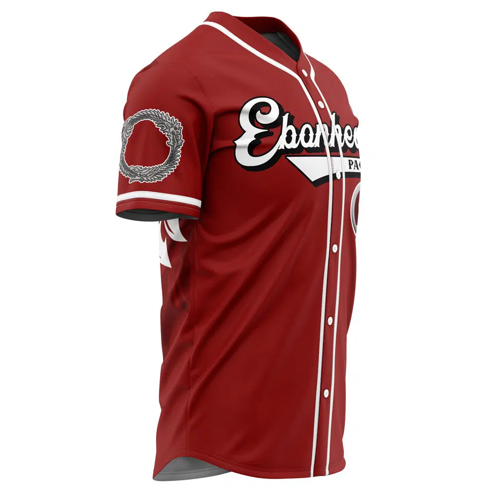 Stylish Ebonheart Pact Red Baseball Jersey - Perfect Gift For Gamers &amp; Sports Fans