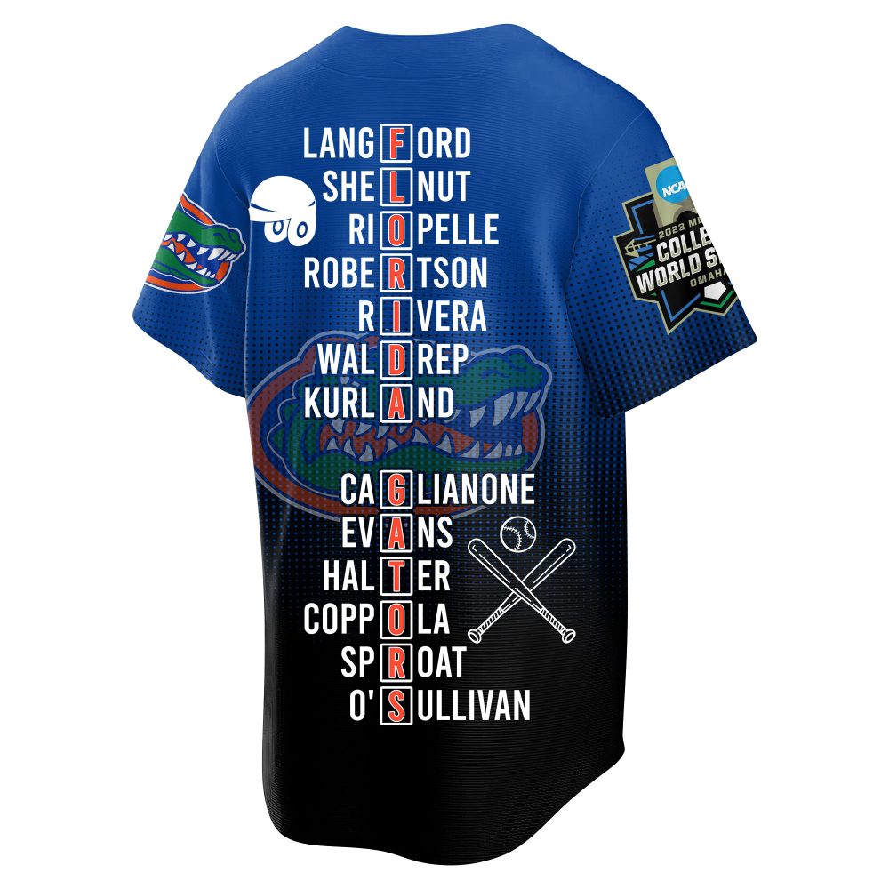 2023 Florida Gators Baseball Champions Jersey - Celebrate Victory In Style!