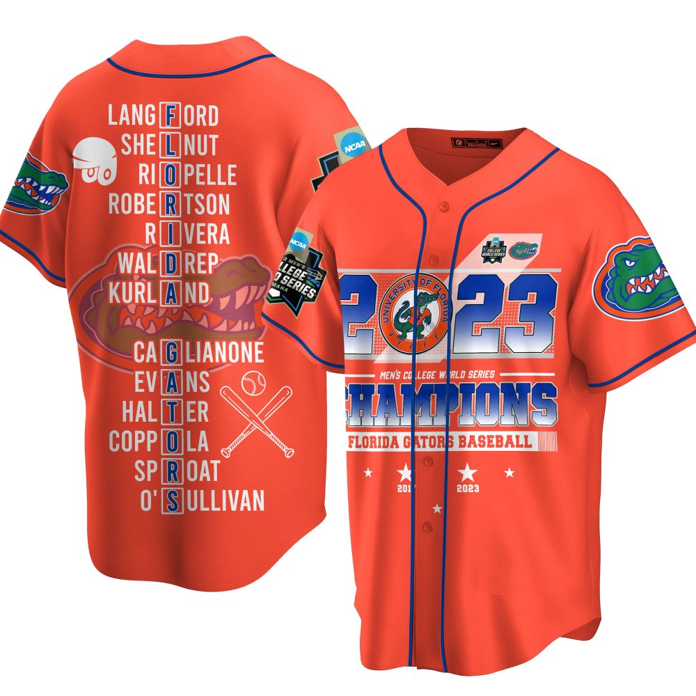 2023 Florida Gators Baseball Champions Jersey - Celebrate Victory In Style!