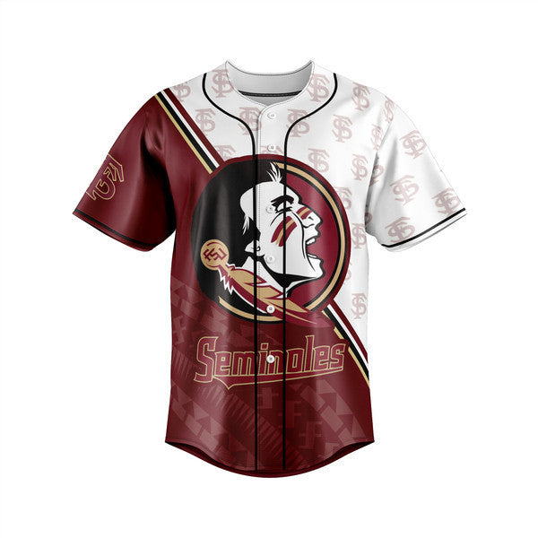 Seminoles Garnet &amp; Gold Baseball Jersey - Bold Team Spirit Apparel