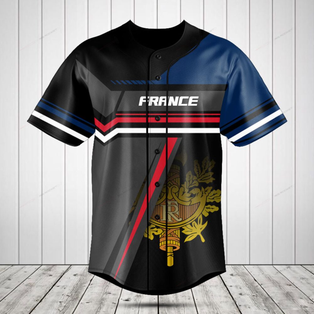 Stylish France Baseball Jersey - Premium Quality, Unique Design, Perfect Gift!