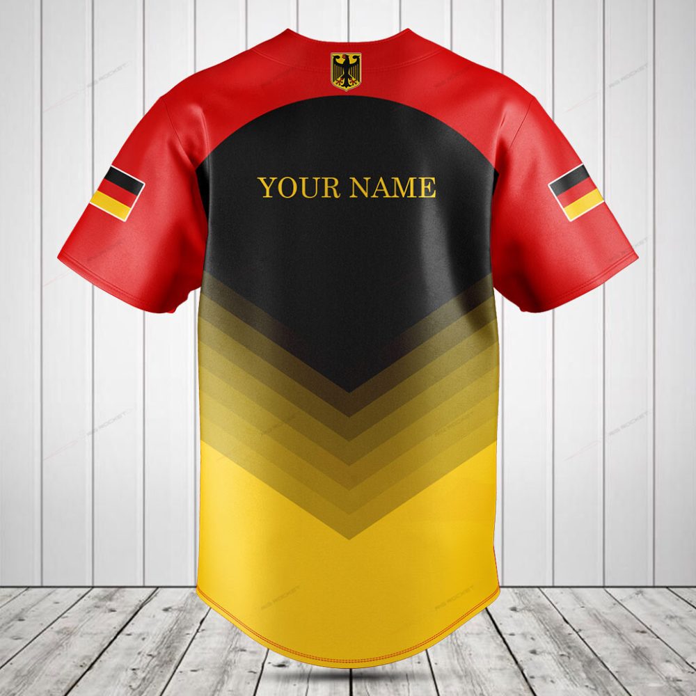 Germany Flag Baseball Jersey - Stylish &amp; Comfortable Sportswear For Fans