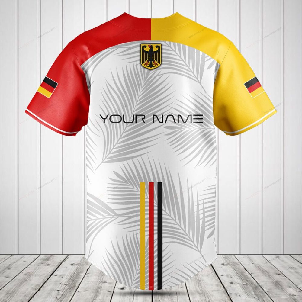 Germany Flag Baseball Jersey - Stylish Athletic Wear With Bold Design &amp; National Pride