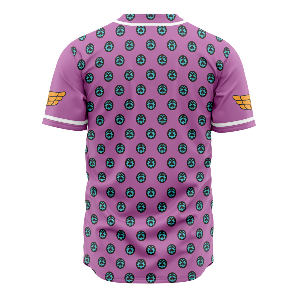 Stylish Anime-Inspired Purple Baseball Jersey - Trendy Pattern &amp; Unique Design, Perfect For Fans!