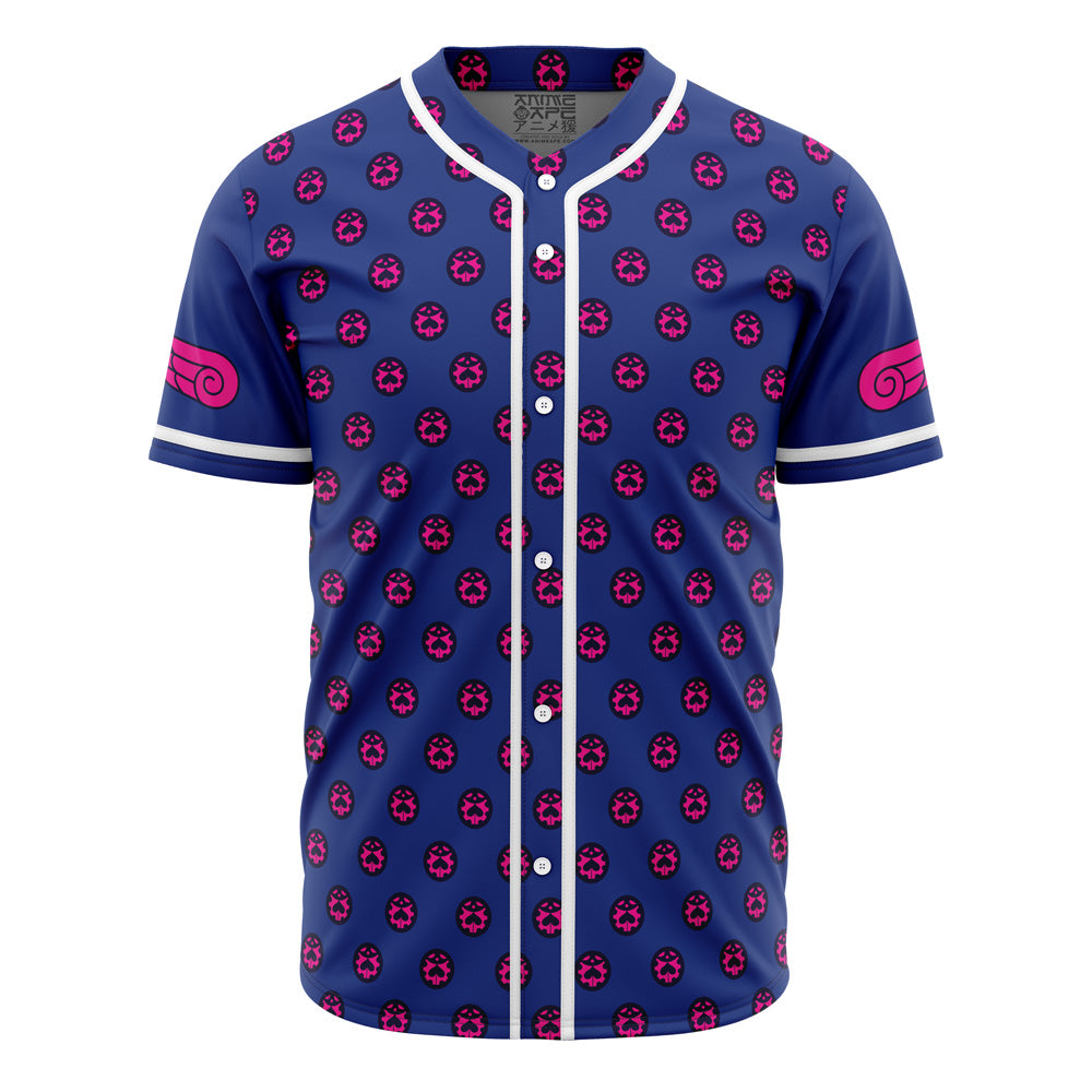 Stylish Purple &amp; Pink Patterned Baseball Jersey - Unisex Casual Fashion Shirt