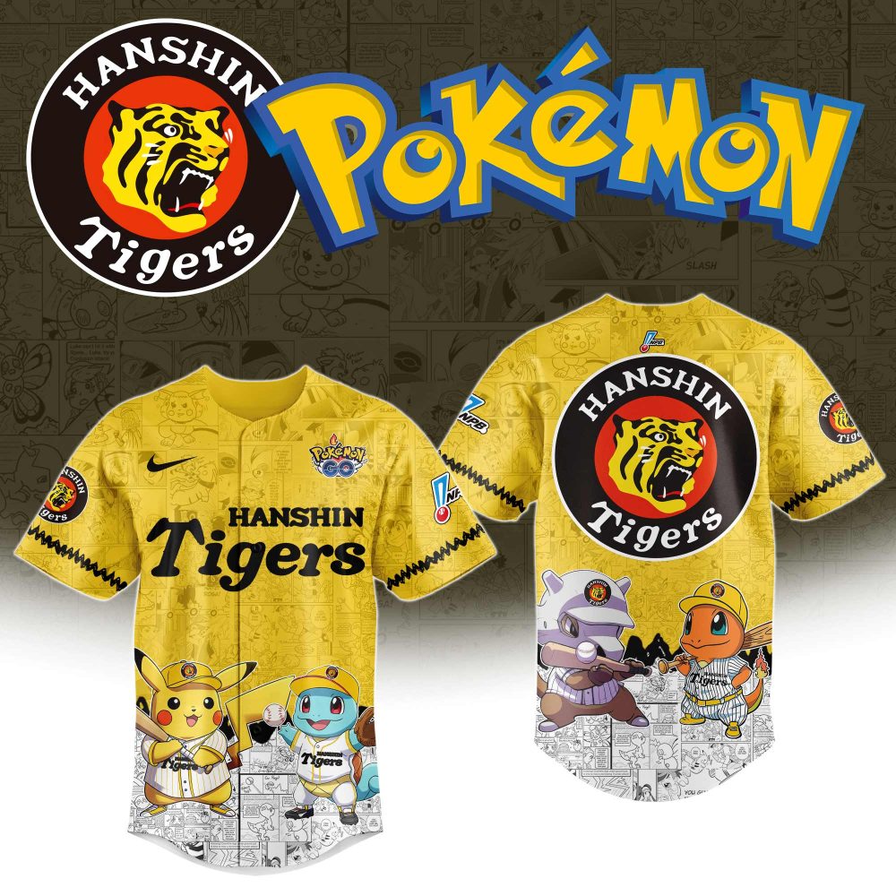 Limited Edition Hanshin Tigers X Pokémon Jersey - Pikachu &amp; Friends Design