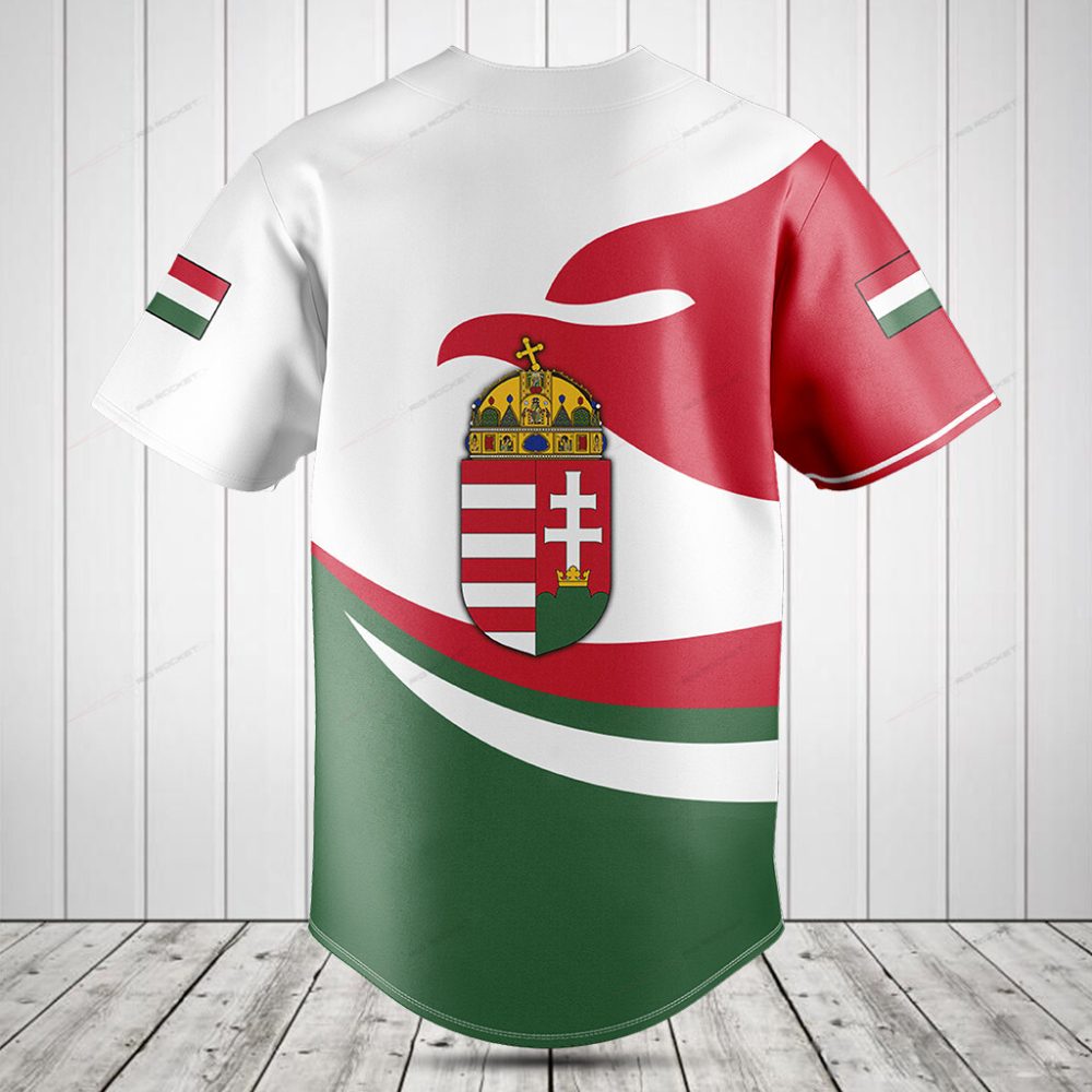 Hungary Flag Baseball Jersey – Stylish National Pride Sportswear Top