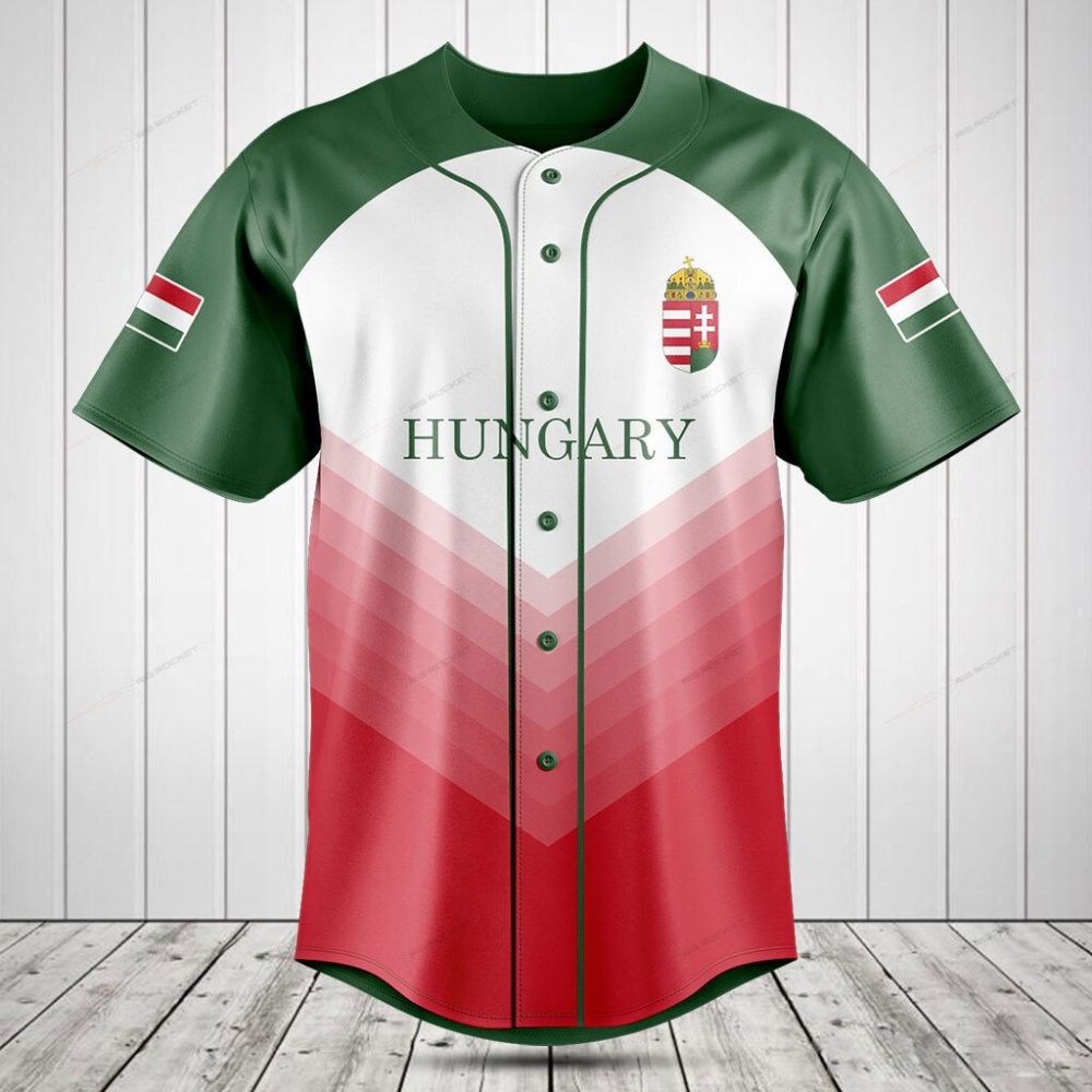 Hungary Baseball Jersey - Stylish National Team Fan Apparel For Sports Enthusiasts