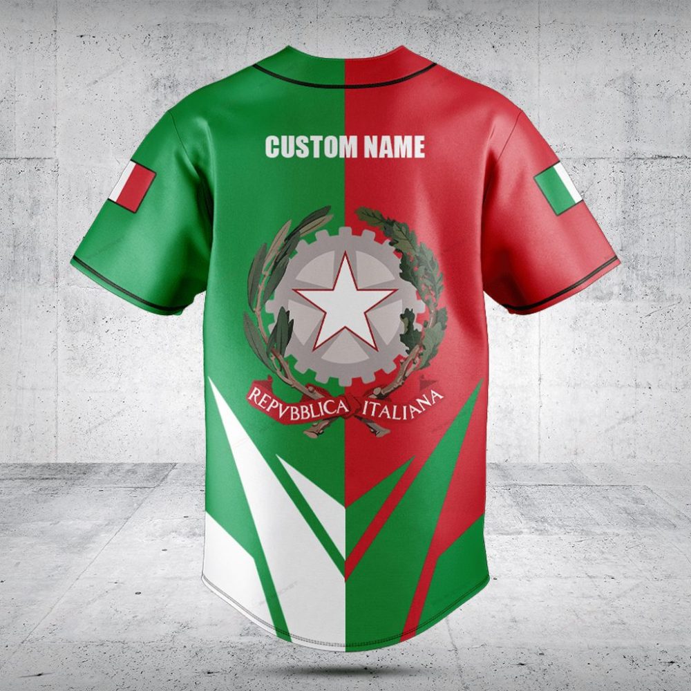Italy Flag Baseball Jersey – Stylish Italian Pride Sportswear For Fans
