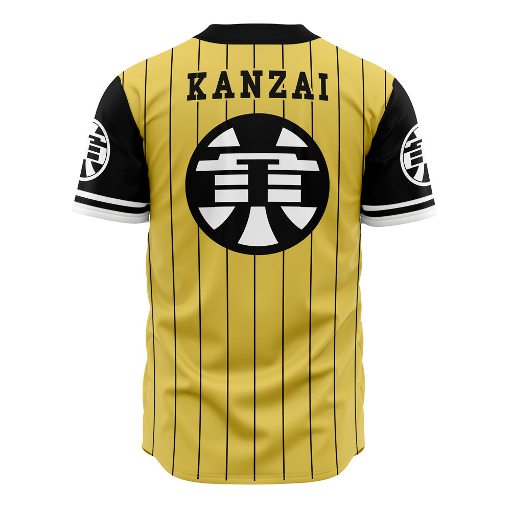 Stylish Yellow Striped Baseball Jersey – Anime-Inspired Design, Unisex, Comfortable Fit