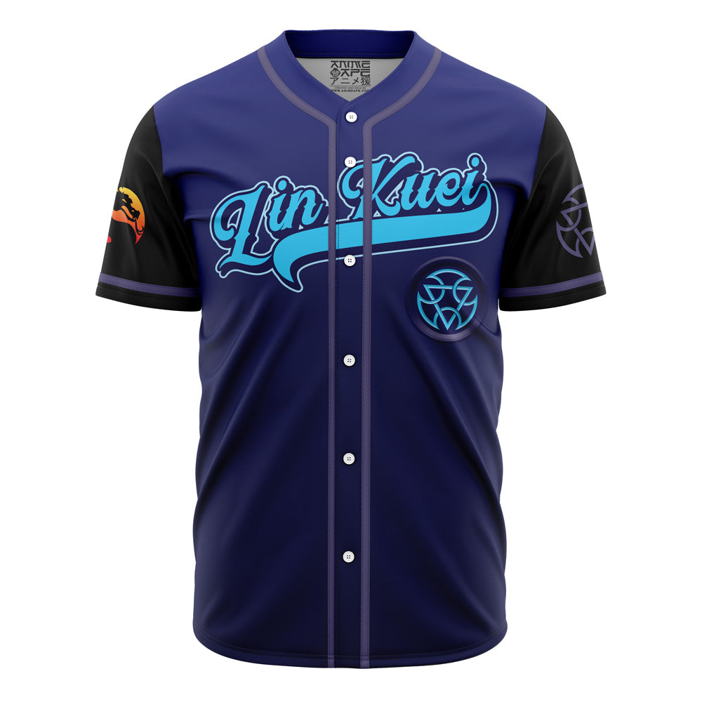 Lin Kuei Blue Baseball Jersey - Stylish &amp; Comfortable Sportswear For Fans