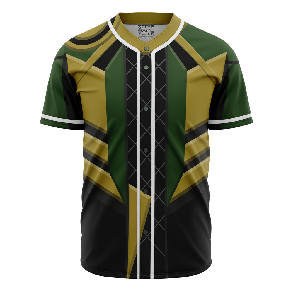 Unisex Green &amp; Gold Graphic Baseball Jersey – Stylish Design, Perfect For Sports &amp; Casual Wear