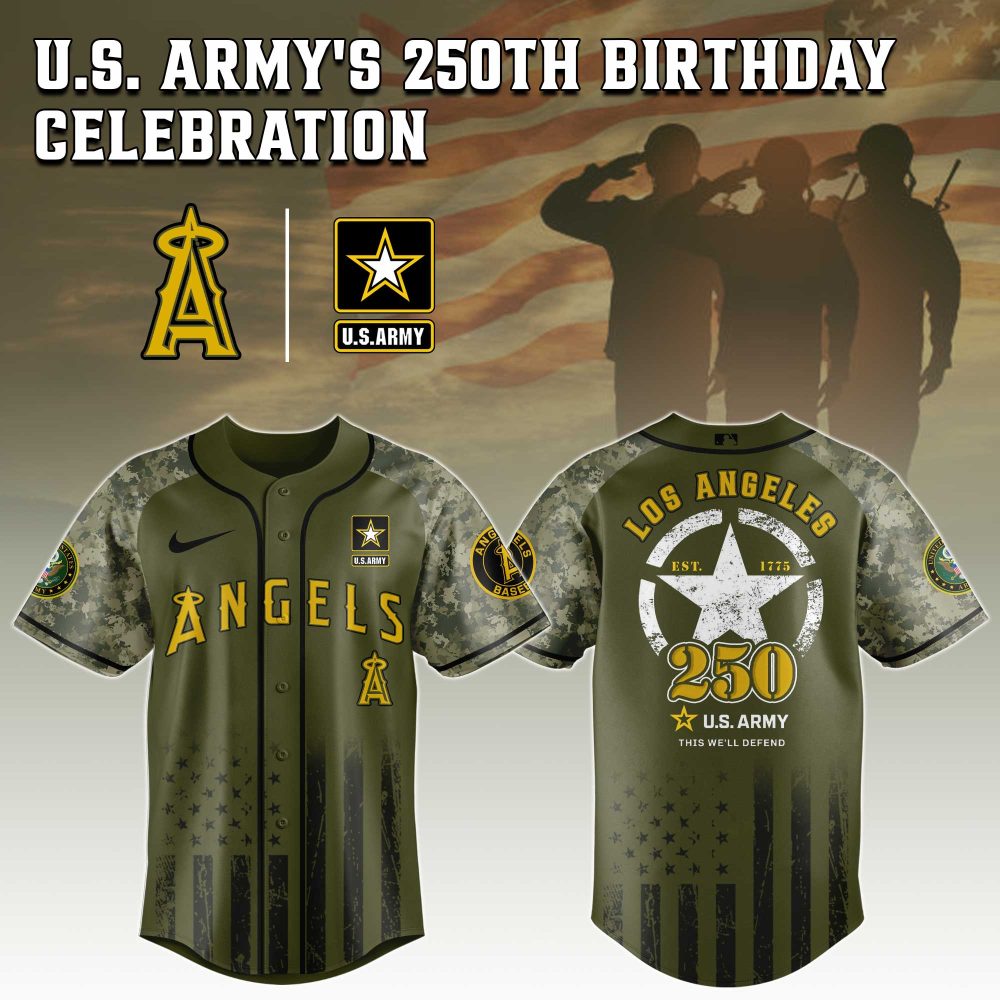 Celebrate Us Army'S 250Th With Limited Edition Los Angeles Baseball Jersey - Honor &amp; Style!