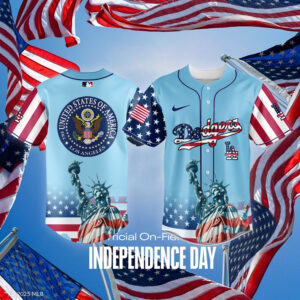 Limited Edition Usa Independence Day Baseball Jersey - Patriotic Design, Celebrate In Style!