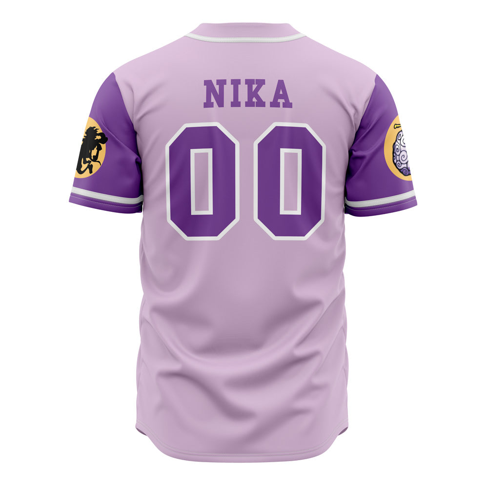 Sun Gods Anime Baseball Jersey - Stylish Purple Graphic Tee For Fans