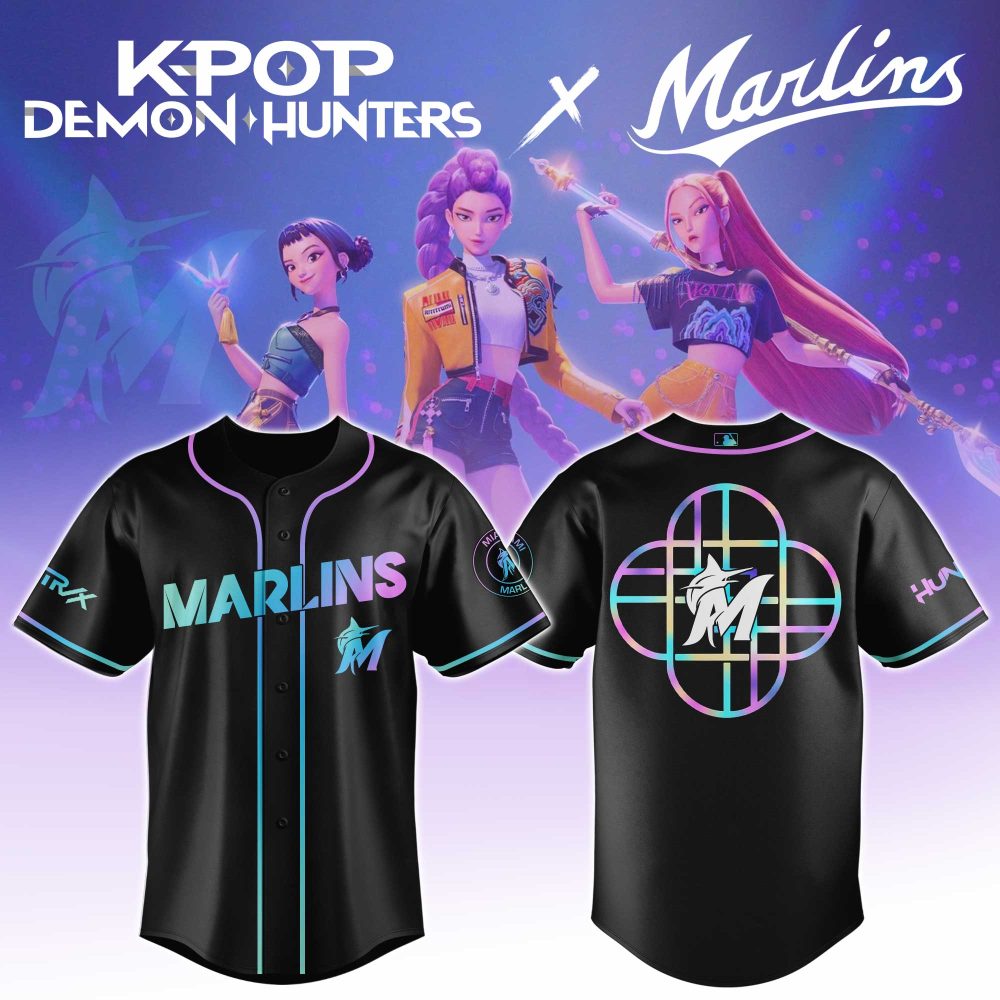 Limited Edition K-Pop X Marlins Baseball Jersey - Stylish, Unique &amp; Collectible