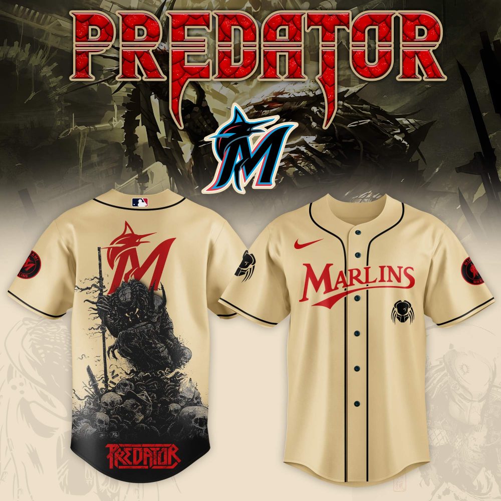 Limited Edition Miami Baseball Jersey - Predator Design - Unisex Sportswear
