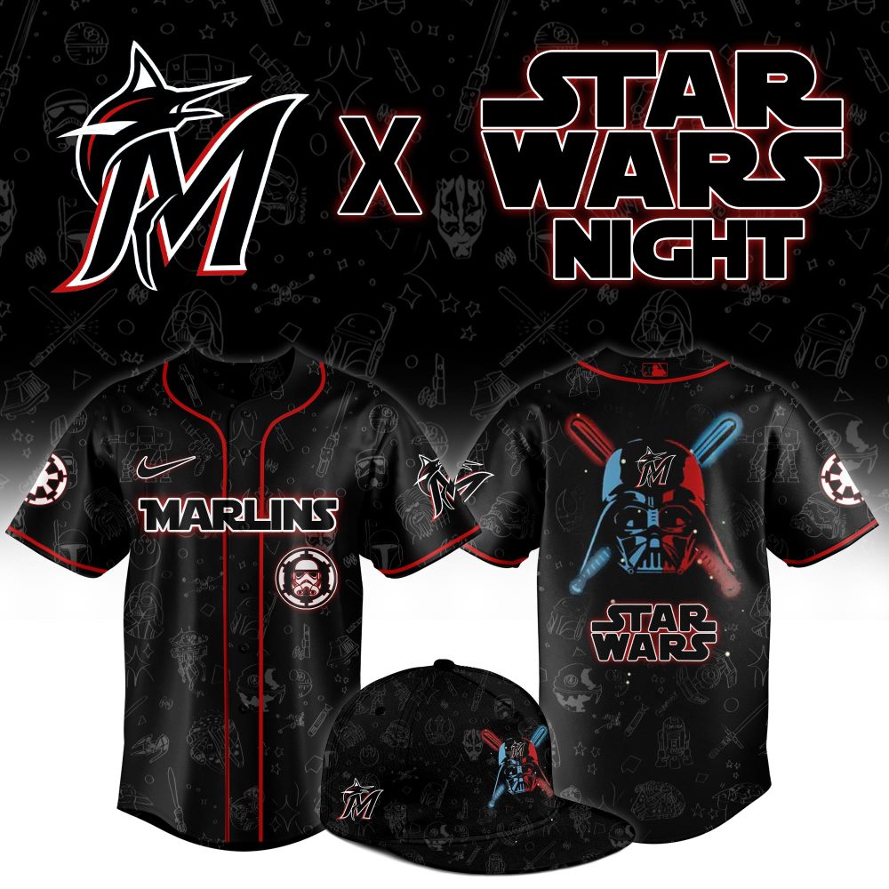 Limited Edition Star Wars X Marlins Jersey Set – Perfect For Fans &amp; Collectors