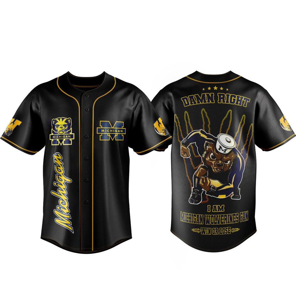 Michigan Wolverines Fan Jersey - Bold Design, Perfect For Game Day Enthusiasts