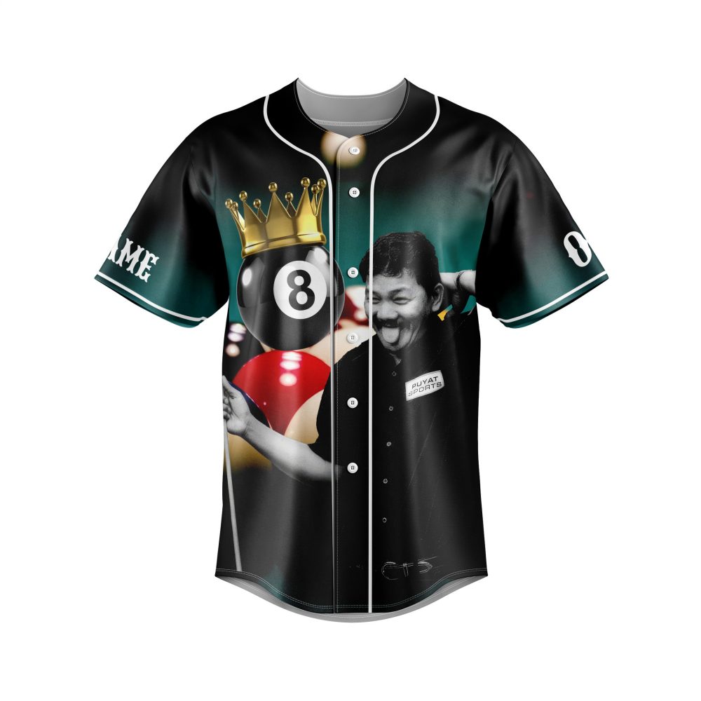 Unisex Billiards Champion Jersey - Stylish 8-Ball Design, Perfect Gift For Pool Lovers