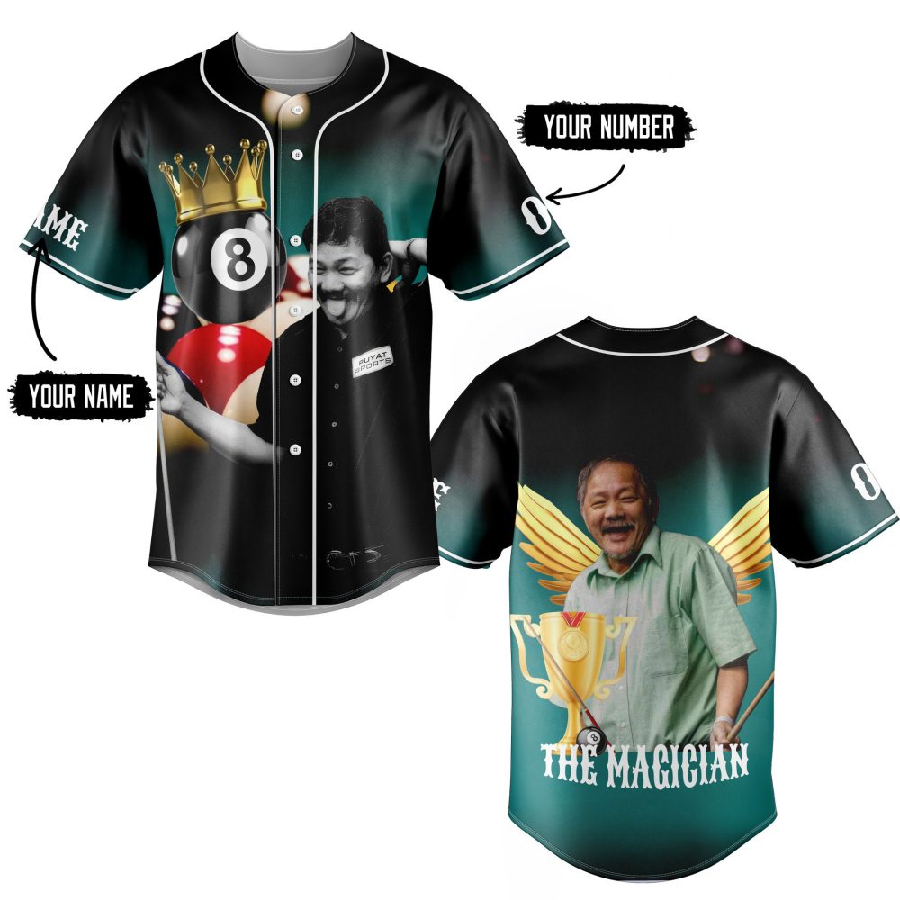 Unisex Billiards Champion Jersey - Stylish 8-Ball Design, Perfect Gift For Pool Lovers