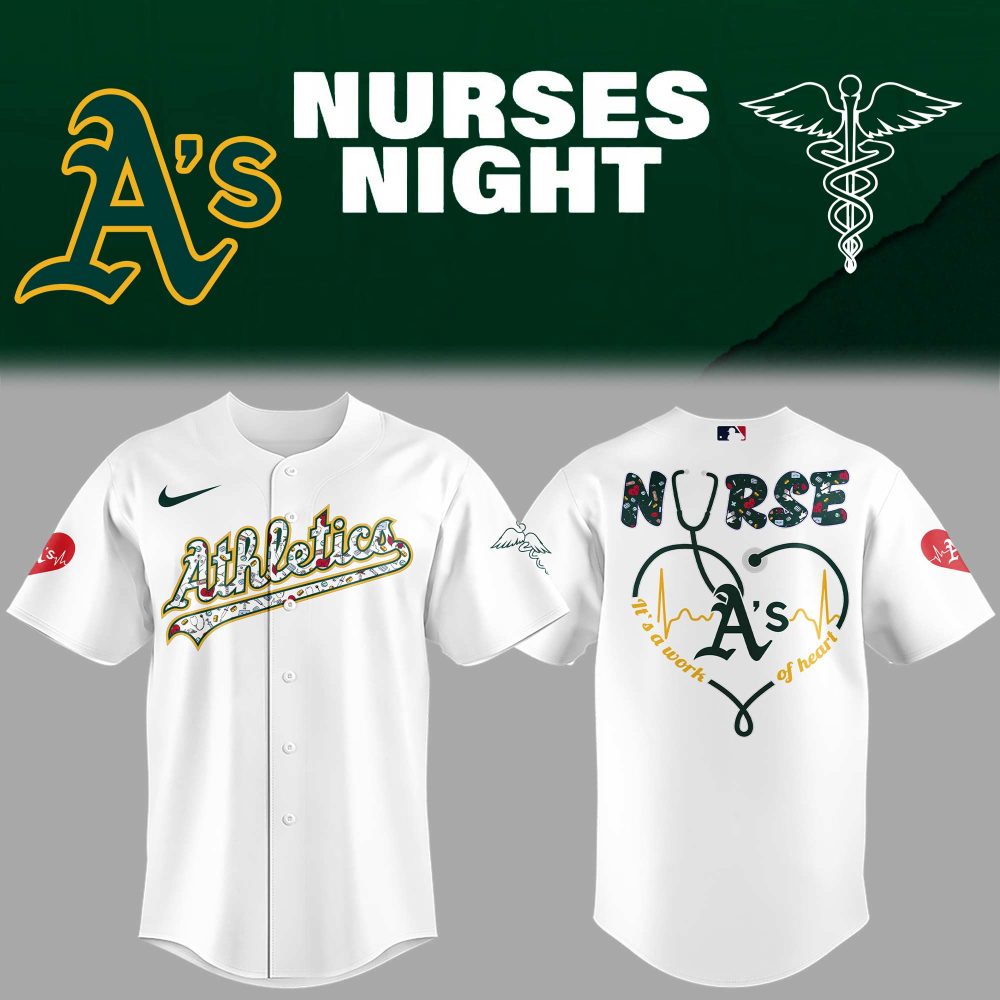 A'S Nurses Night Baseball Jersey – Celebrate Healthcare Heroes In Style