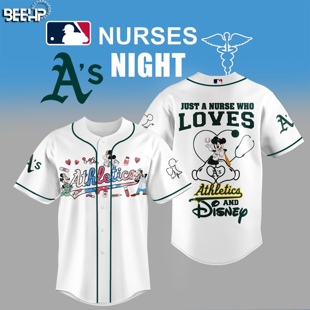 Celebrate Nurses Night With A'S Disney-Themed Jersey – Perfect For Fans &amp; Healthcare Heroes!