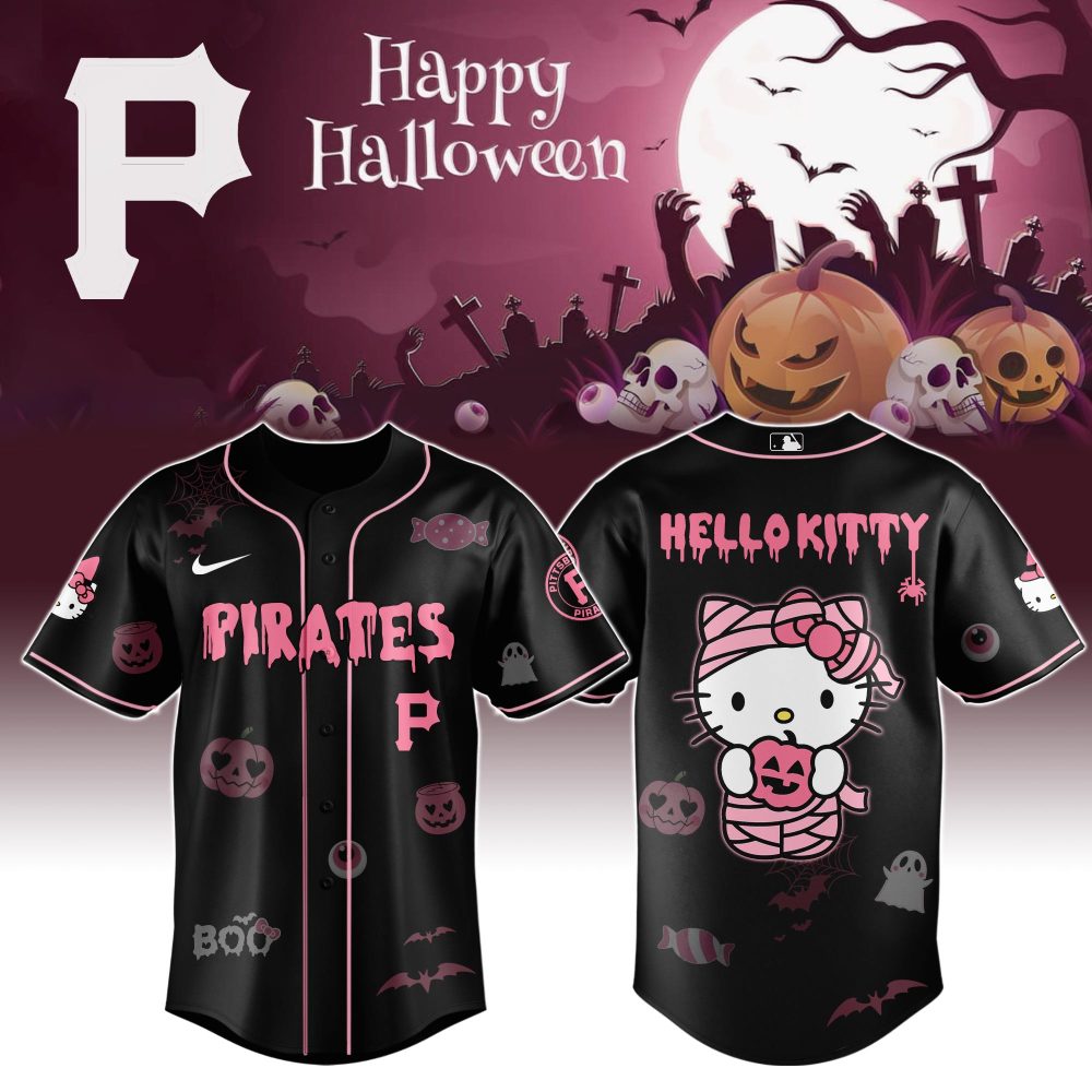 Limited Edition Hello Kitty Halloween Baseball Jersey – Spooky Cute Style For Fans!