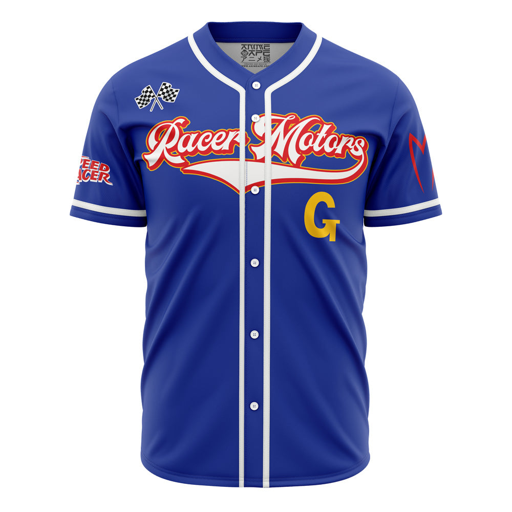 Racer Motors Blue Baseball Jersey - Stylish, Comfortable &amp; Breathable Sportswear For Fans &amp; Athletes