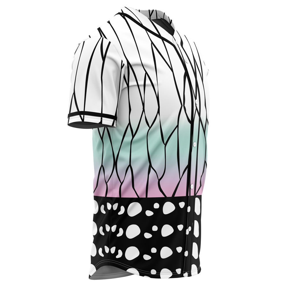 Trendy Gradient Pattern Baseball Jersey - Unisex, Lightweight &amp; Stylish Sportswear Shirt