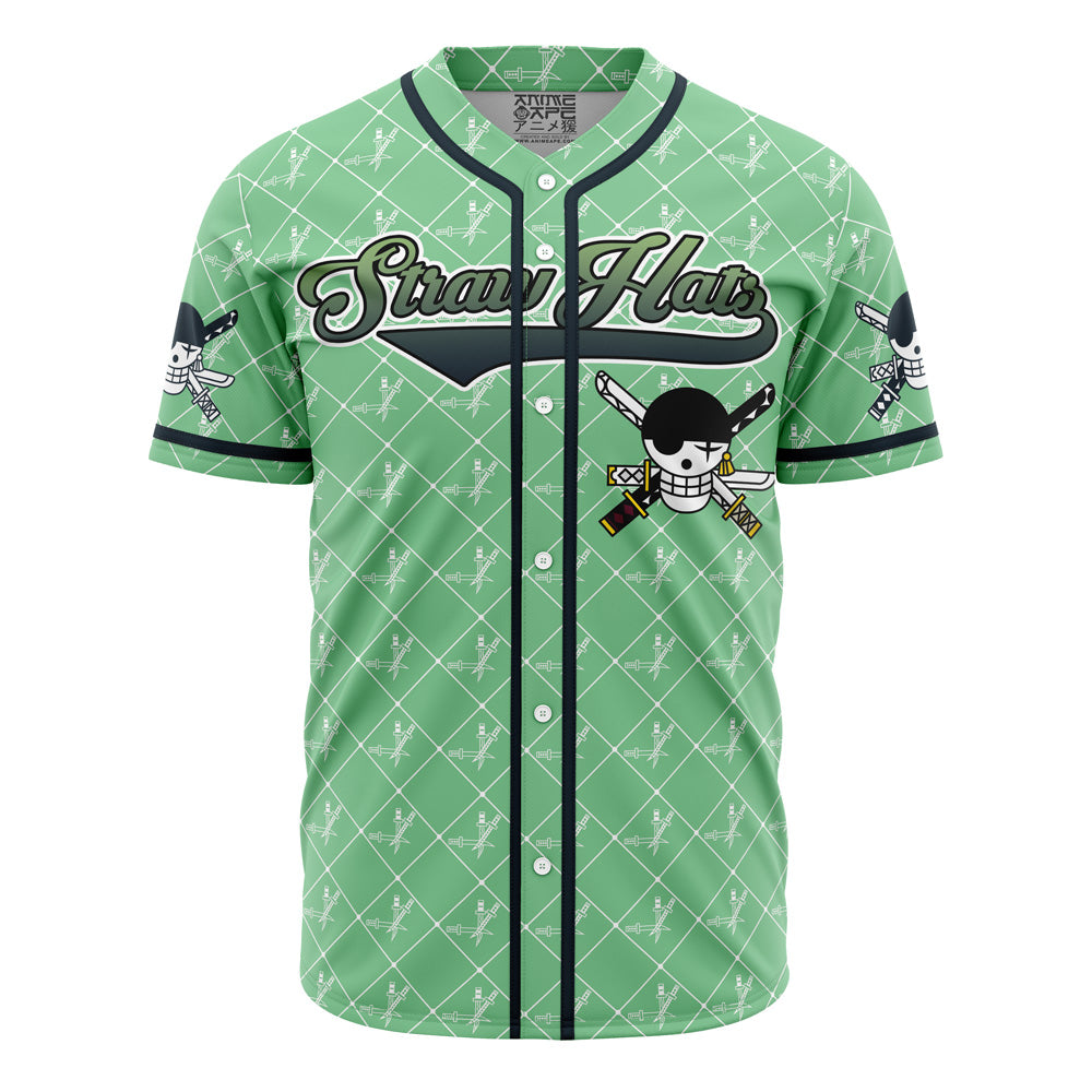 Stylish Green Anime Baseball Jersey - Lightweight, Breathable Sportswear For Fans