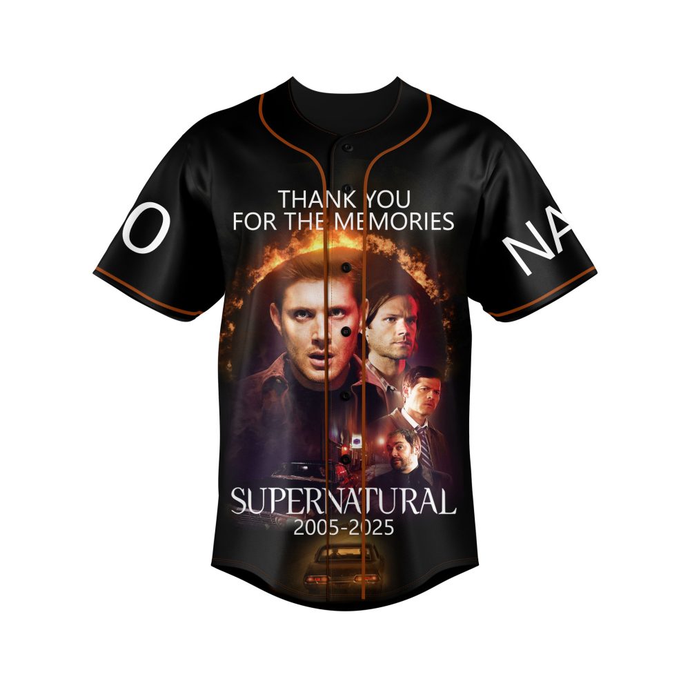 Supernatural Tribute Baseball Jersey - Limited Edition 2005-2025 Souvenir Shirt